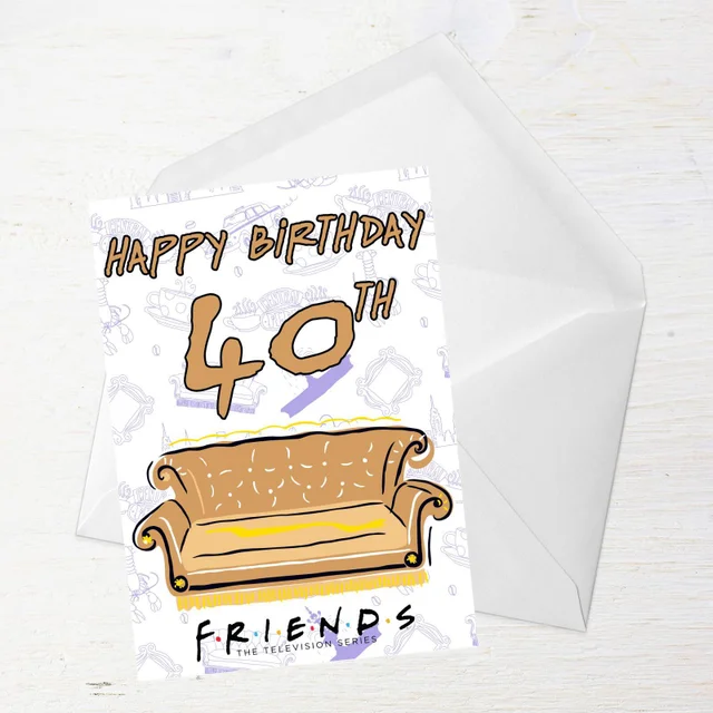 Friends Birthday 40th Greetings Card