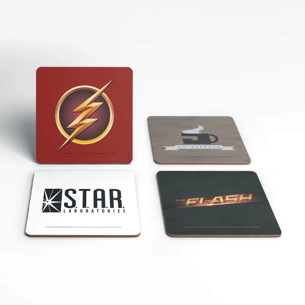 DC Flash TV Coaster Set Image 1