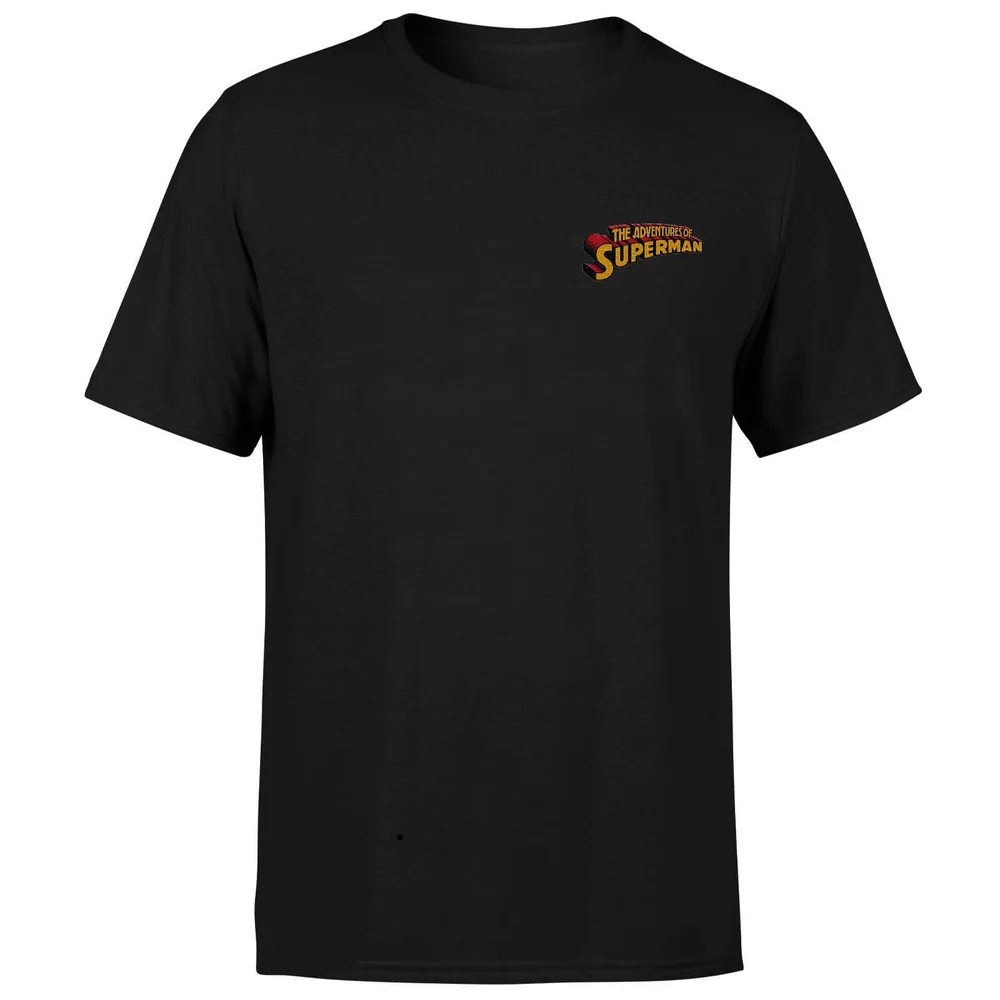 DC Superman Embroidered Unisex T-Shirt - Black - S Image 1