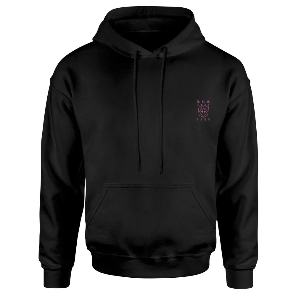 Transformers Decepticons Embroidered Unisex Hoodie - Black - S Image 1