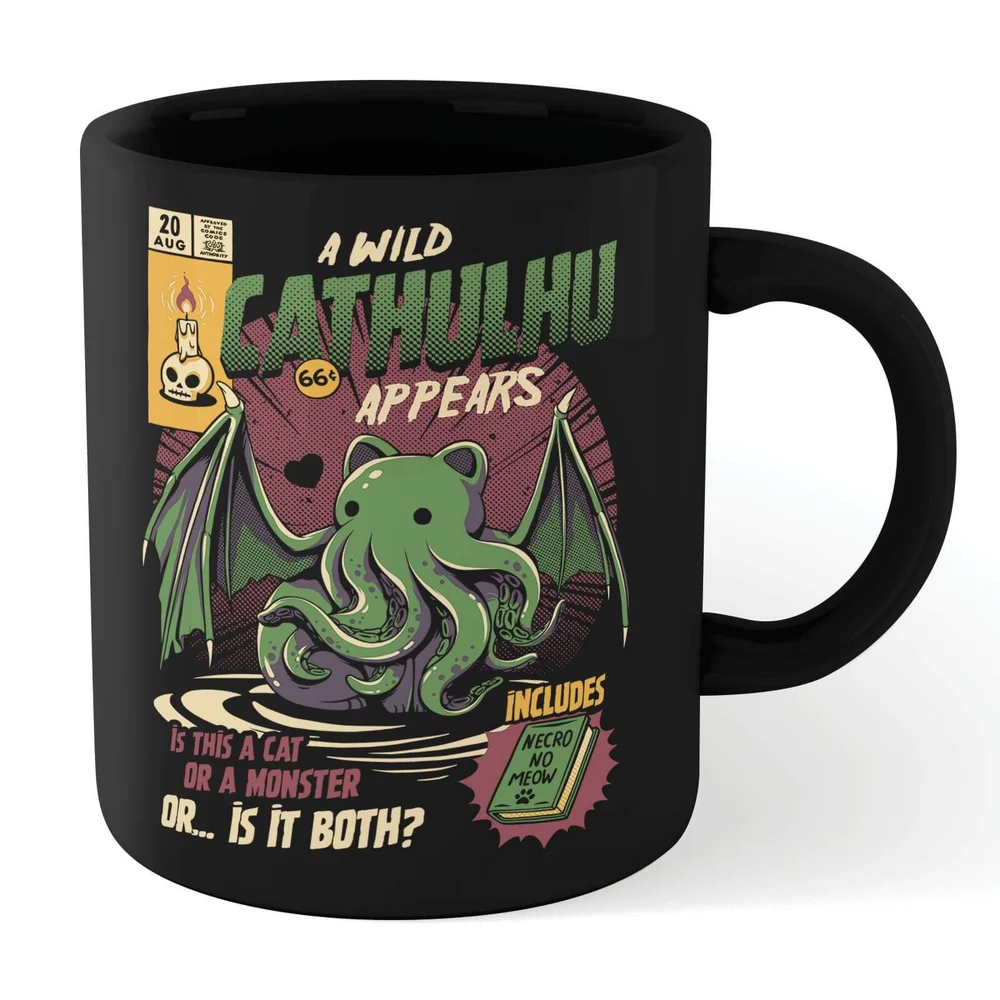 Ilustrata Cathulhu Mug - Black Image 1