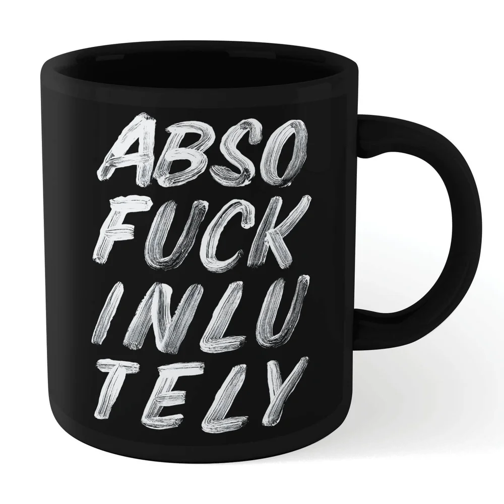 The Motivated Type Absofuckinlutely Mug - Black Image 1