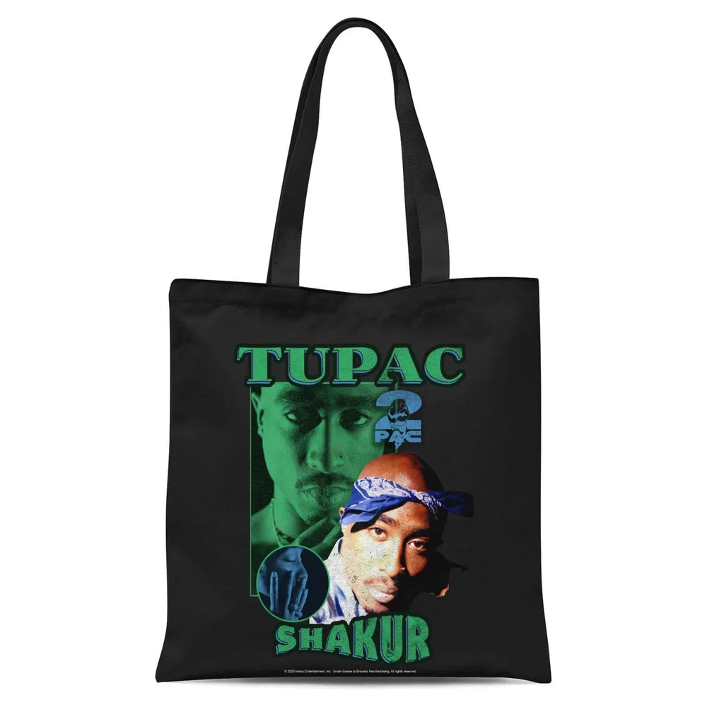 Tupac Shakur Tote Bag - Black Image 1