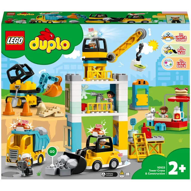 LEGO DUPLO Tower Crane & Construction Vehicle Toys (10933)