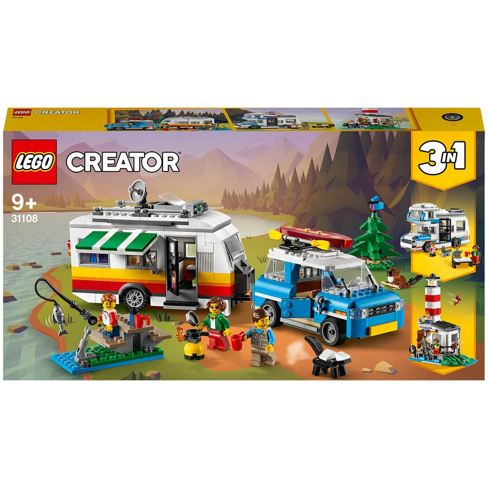 LEGO Creator: 3 in 1 Caravan Family Holiday Car Toy (31108) Image 1