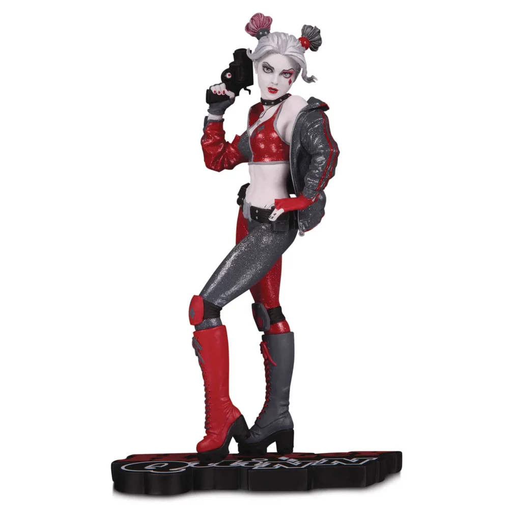 DC Collectibles Harley Quinn: Red White and Black Statue - Harley Quinn by Joshua Middleton Image 1