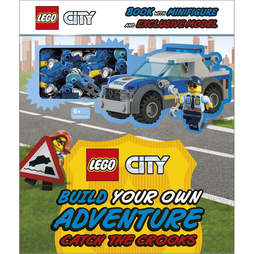 DK Books LEGO City Build Your Own Adventure Catch the Crooks Hardback Image 1