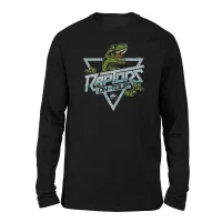 Jurassic Park Raptors On Tour Stroke Unisex Long Sleeved T-Shirt - Black