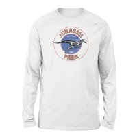 Jurassic Park Jurassic Target Unisex Long Sleeved T-Shirt - White