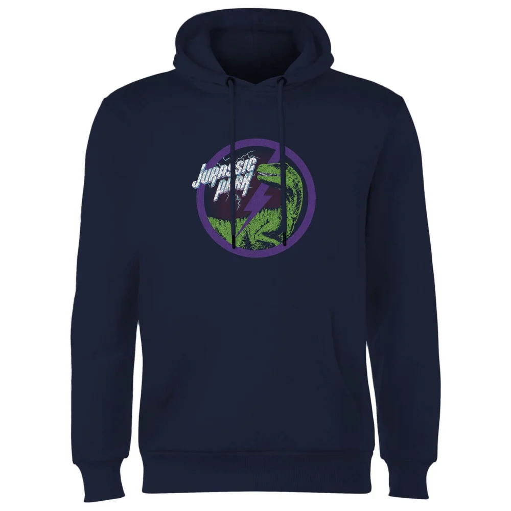 Jurassic Park Raptor Bolt Hoodie - Navy - S Image 1