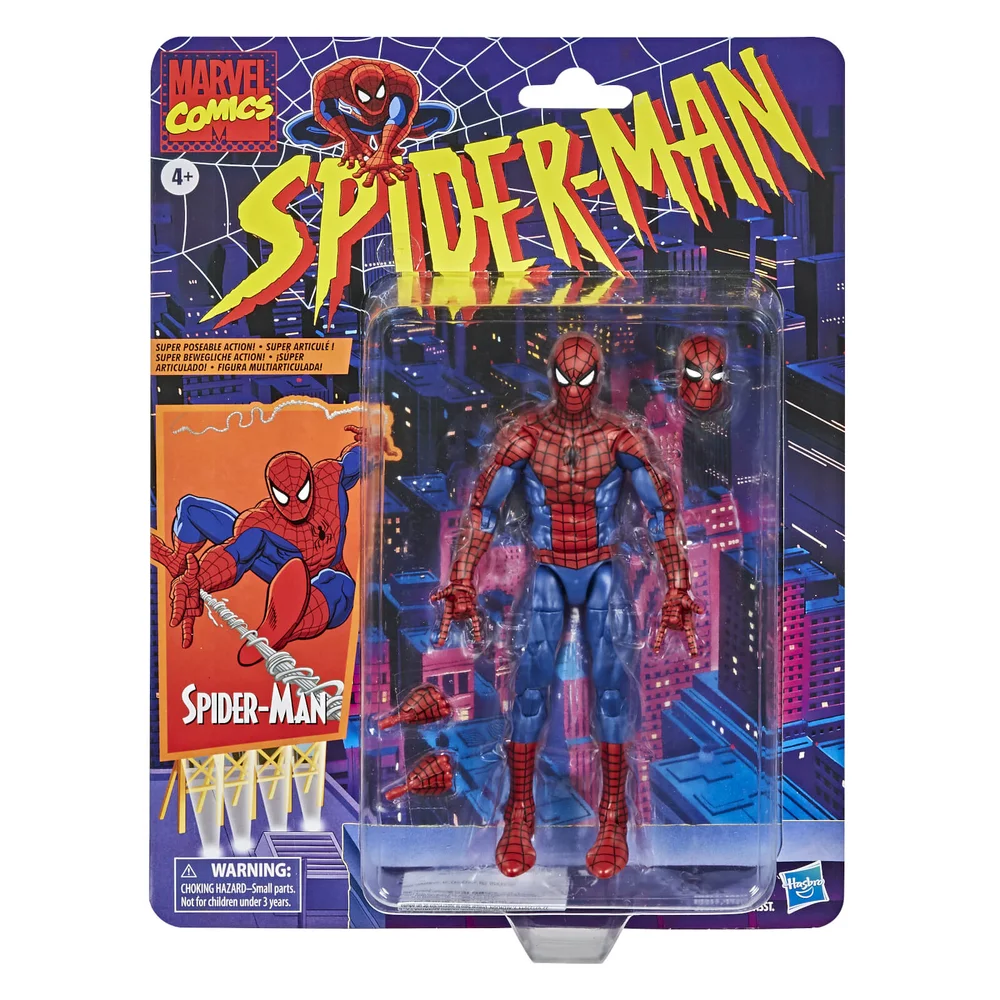Hasbro Marvel Legends Retro Collection Spider-Man 6-Inch Scale Action Figure Image 1