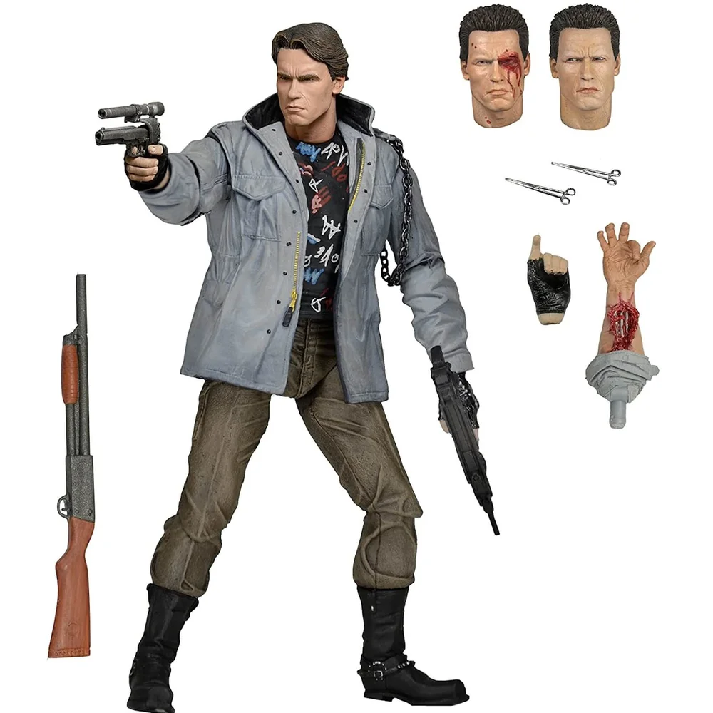 NECA Terminator T-800 Tech Noir Ultimate 7 Inch Action Figure Image 1