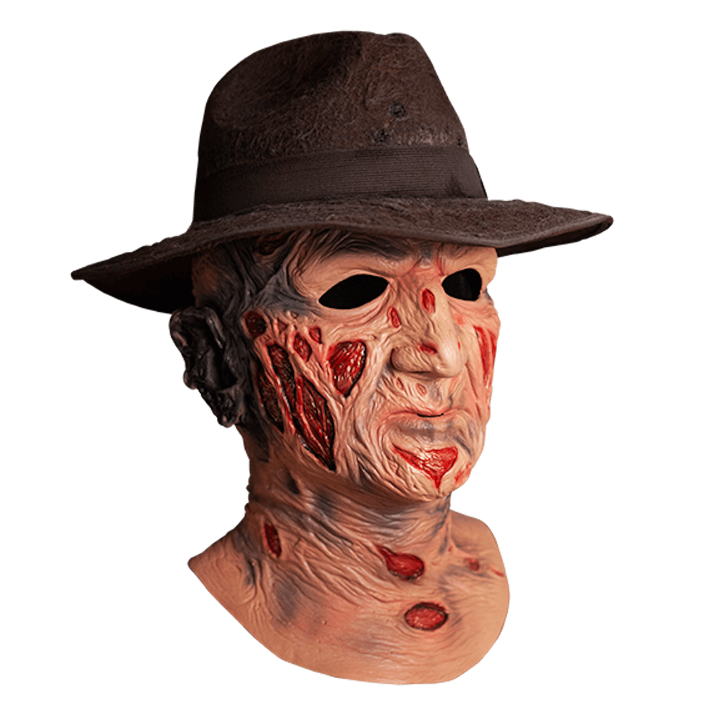 Trick or Treat Nightmare on Elm Street Deluxe Freddy Mask with Hat Image 1