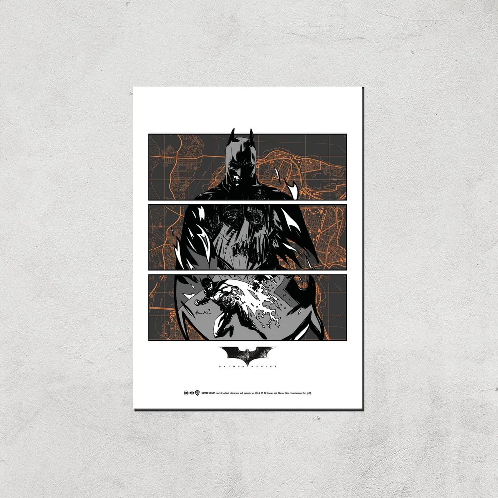 Batman Begins Poster Giclee Art Print - A4 - Print Only Image 1