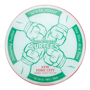 Teenage Mutant Ninja Turtles One Slice At A Time Round Chopping Board