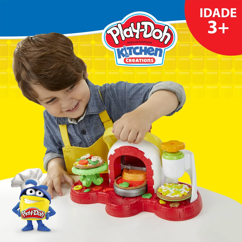 Play-Doh Stamp N Top Pizza Playset Image 1