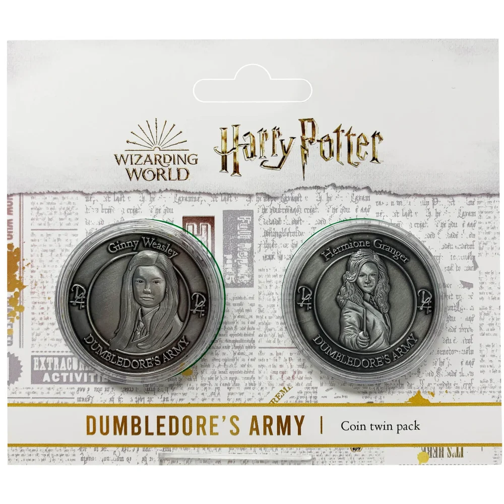 Harry Potter Dumbledore Army Collectible Coin Set : Hermione And Ginny Image 1