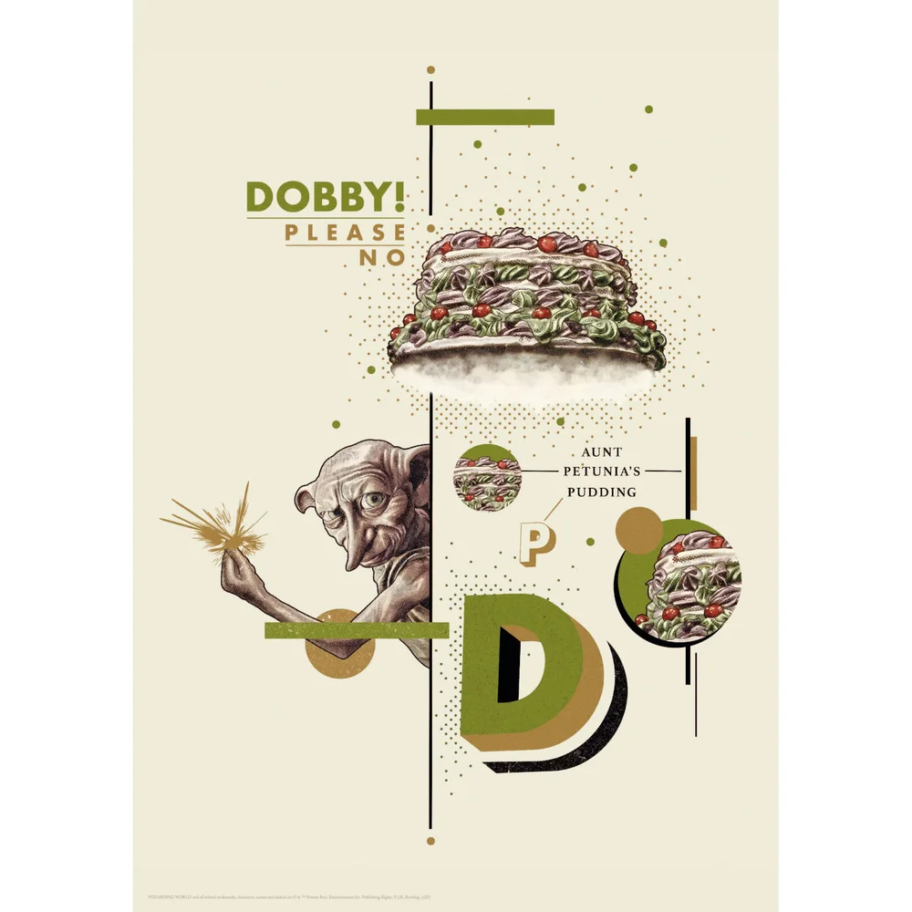 Harry Potter Premium Limited Edition Art Print : Dobby No! Image 1