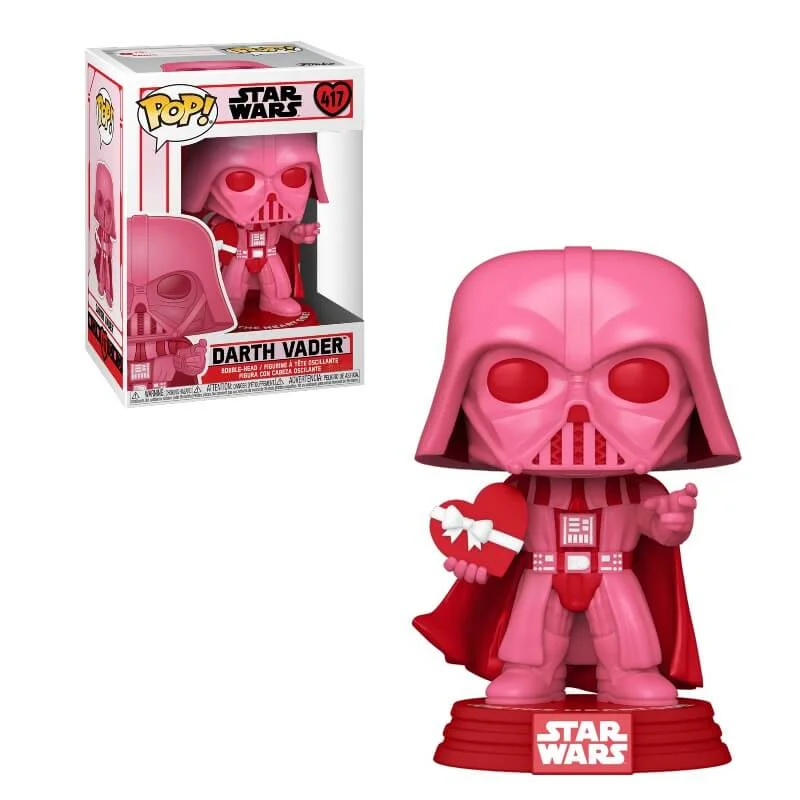 Star Wars Valentines Vader with Heart Funko Pop! Vinyl Image 1