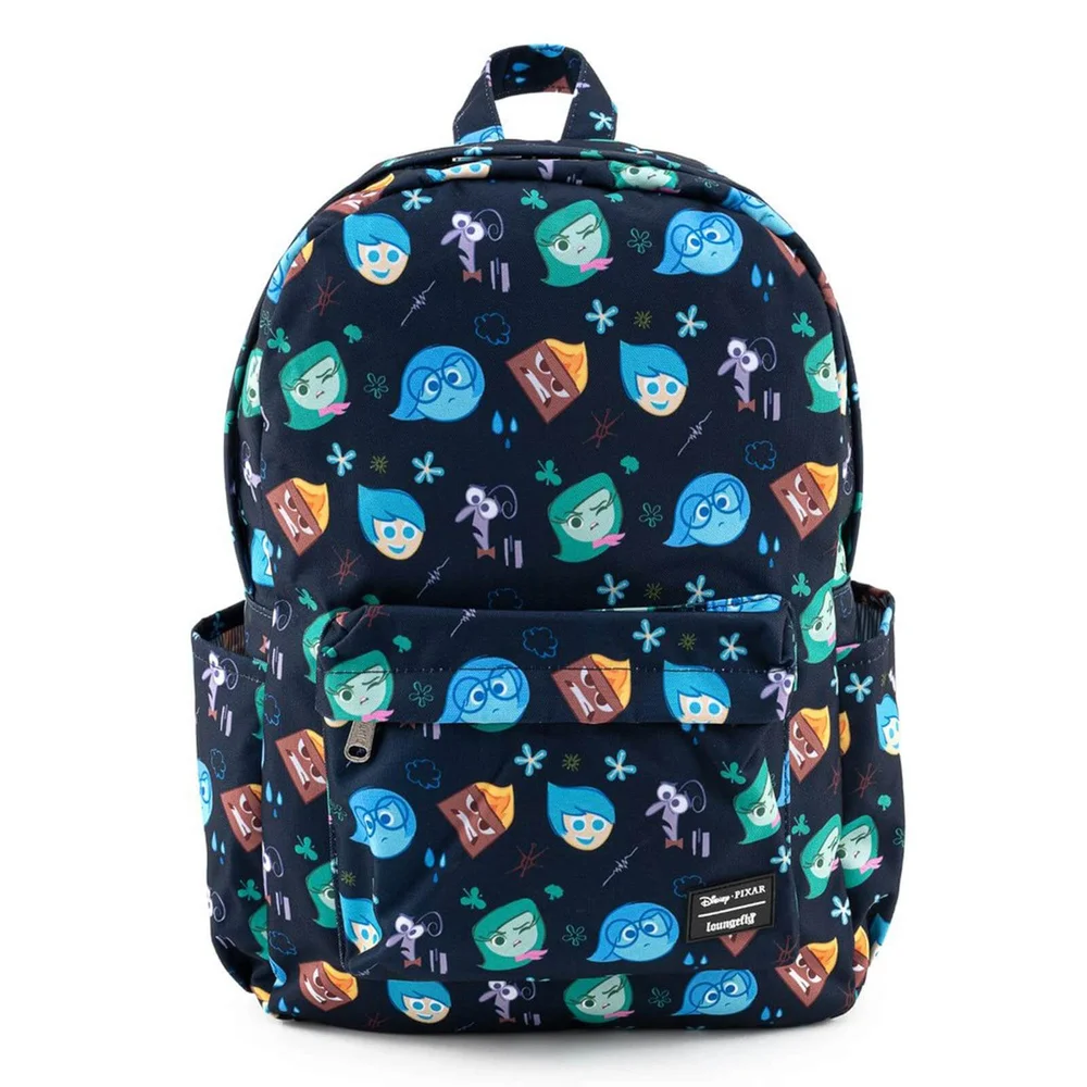 Loungefly Pixar Inside Out Emotion Heads AOP Nylon Backpack Image 1