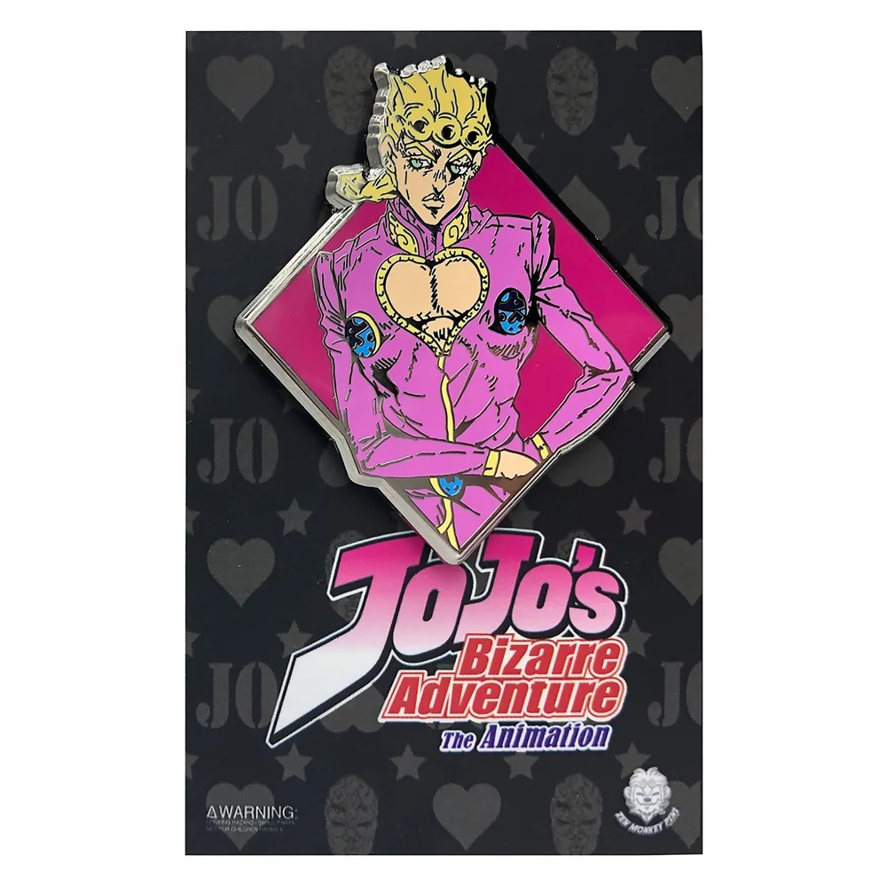 Jojo's Bizarre Adventure Diamond Giorno Giovanna Enamel Pin Image 1