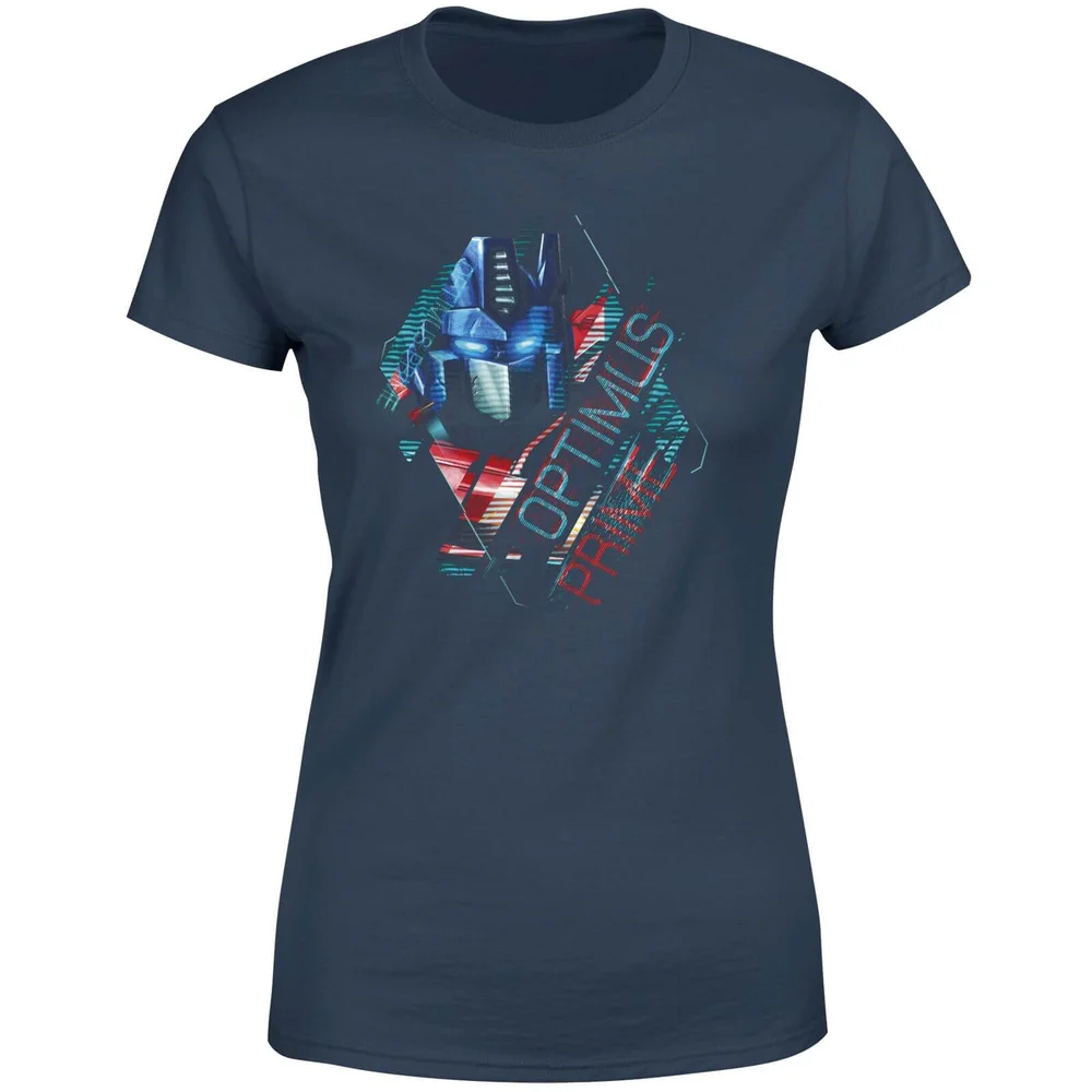 Transformers Optimus Prime Glitch Women's T-Shirt - Navy - XS Image 1