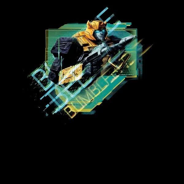 Transformers Bumble Bee Glitch Women's T-Shirt - Black