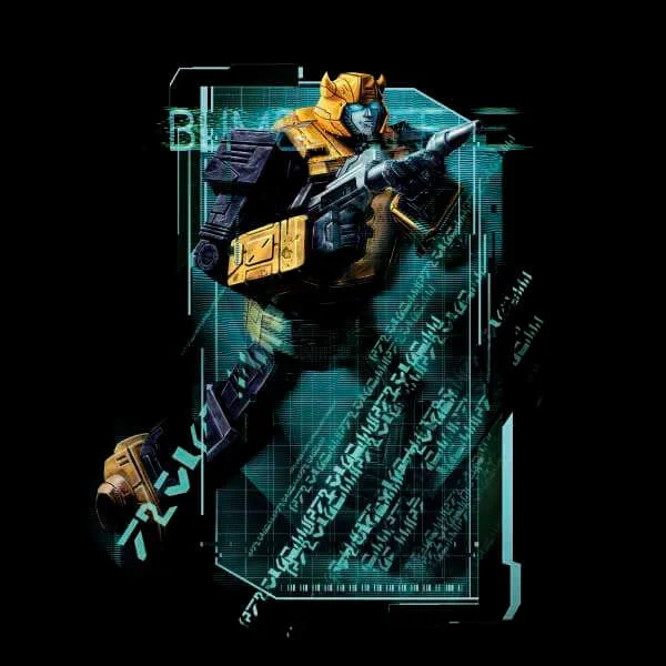 Transformers Bumble Bee Tech Unisex T-Shirt - Black