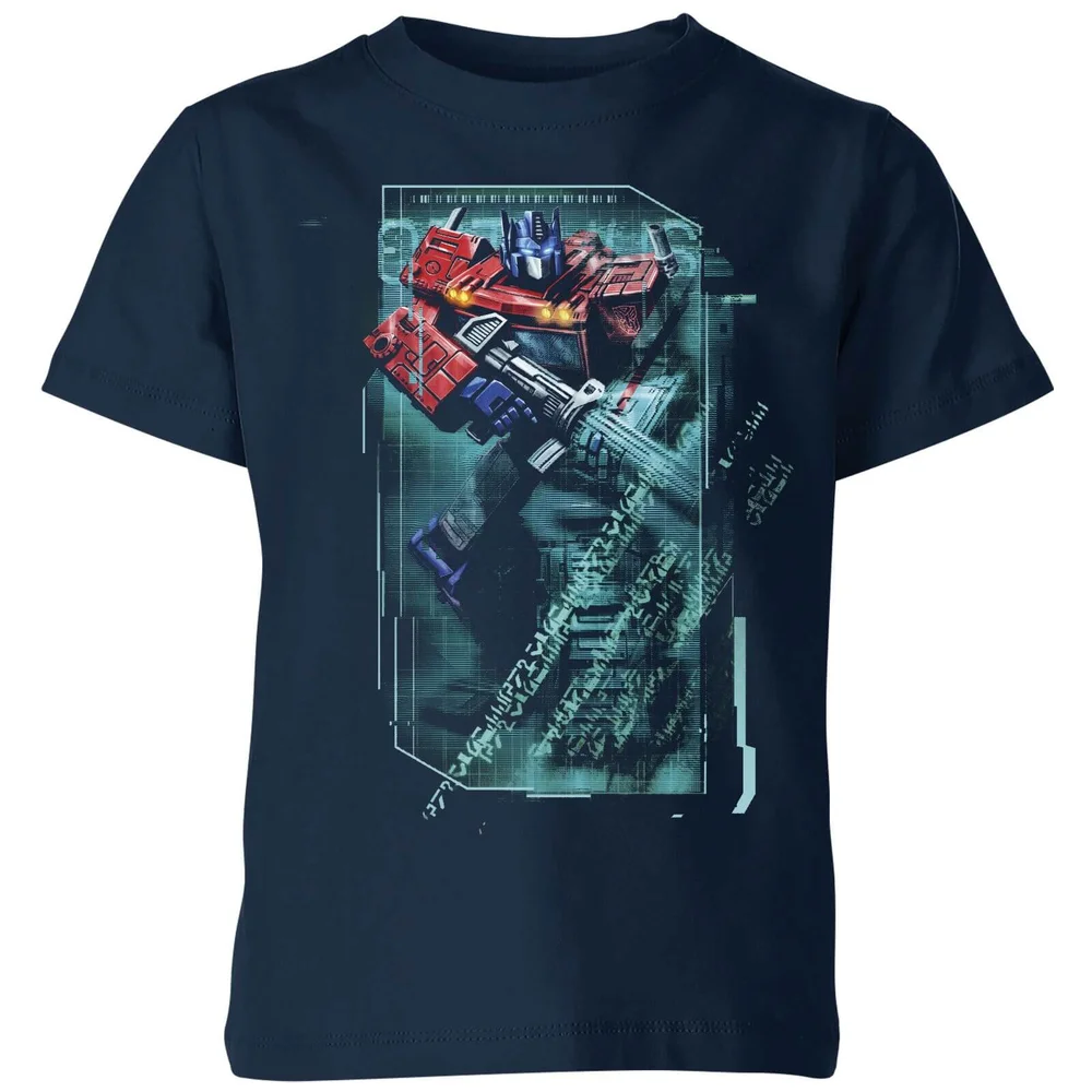 Transformers Optimus Prime Tech Kids' T-Shirt - Navy - 3-4 Years Image 1