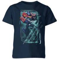 Transformers Optimus Prime Tech Kids' T-Shirt - Navy - undefined undefined