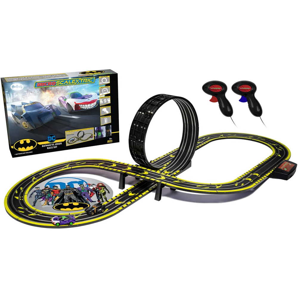Micro Scalextric Batman vs Joker Battery Powered Race Set Image 1