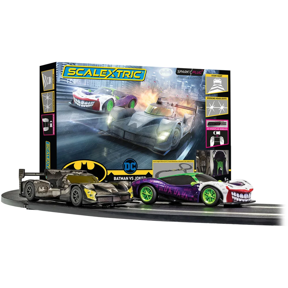 Scalextric Spark Plug Batman vs Joker Race Set Image 1