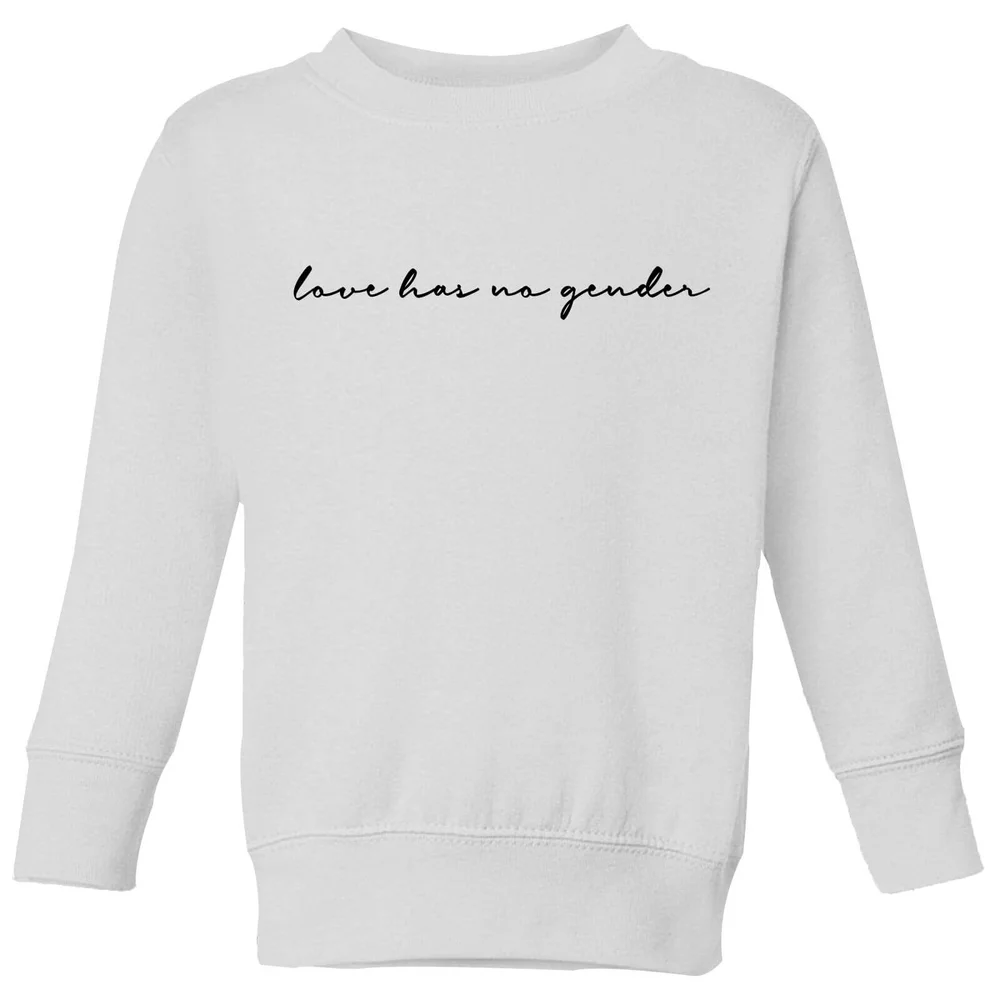 Miss Greedy Love Has No Gender Kids' Sweatshirt - White - 3-4 Years Image 1