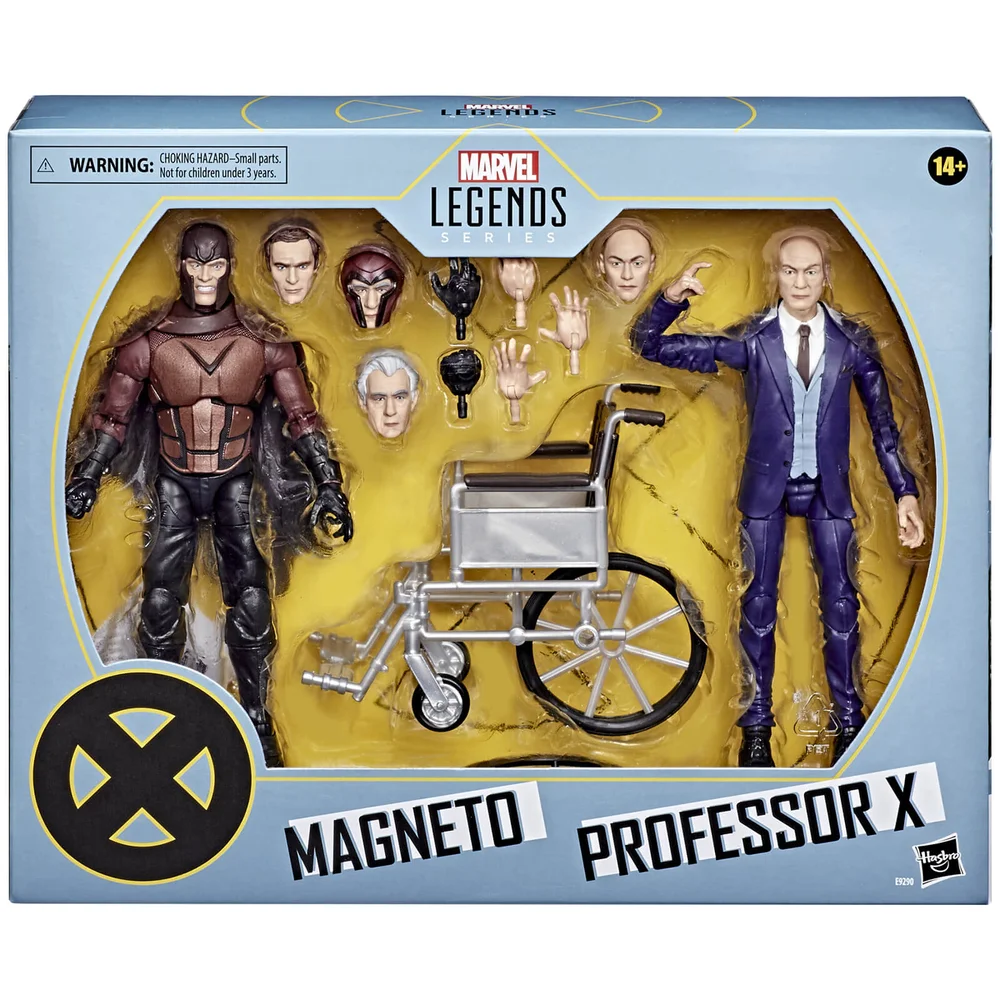 Hasbro Marvel Legends X-Men Magneto and Professor X Action Figure Set Image 1