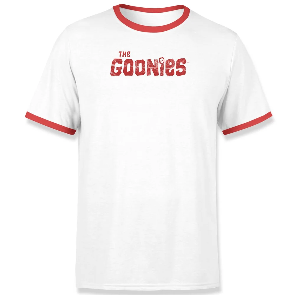 The Goonies Chunk Retro Unisex T-Shirt - White / Red Ringer - S Image 1