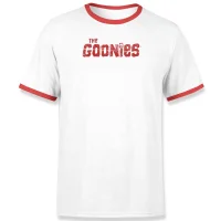 The Goonies Chunk Retro Unisex T-Shirt - White / Red Ringer