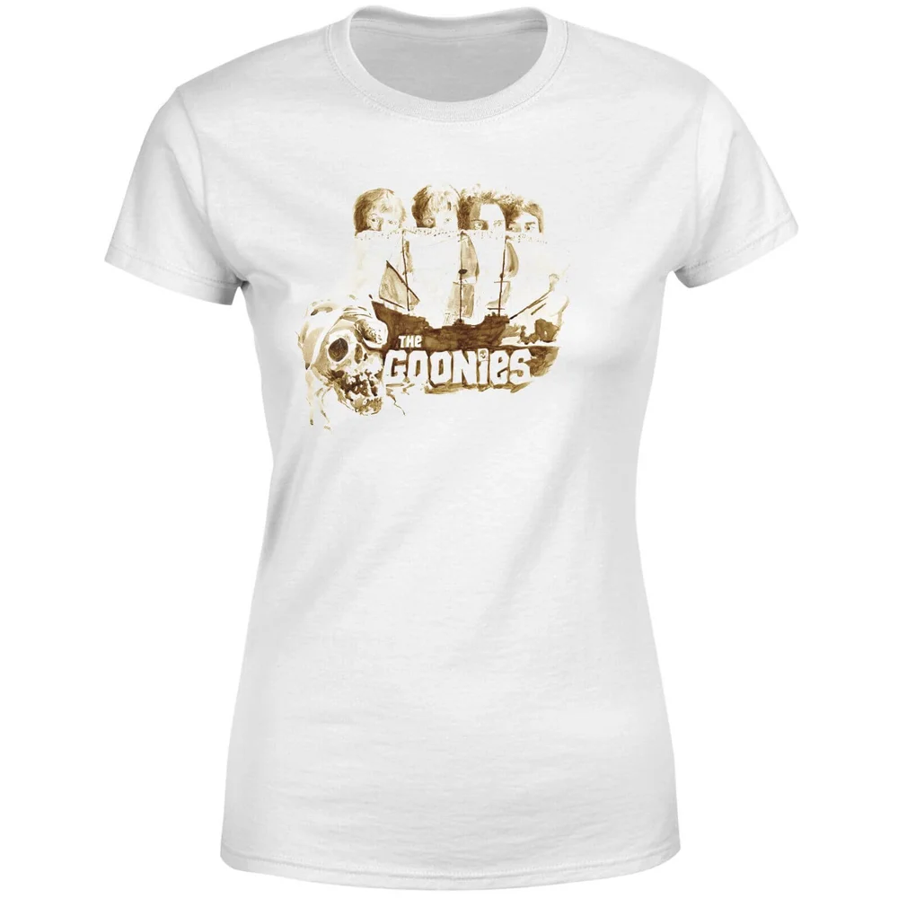 The Goonies Watercolour Women's T-Shirt - White - XS Image 1
