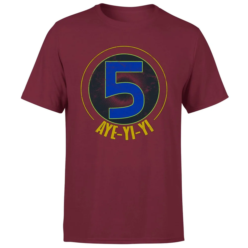 Power Rangers Alpha-5 Logo Men's T-Shirt - Burgundy - XL Image 1