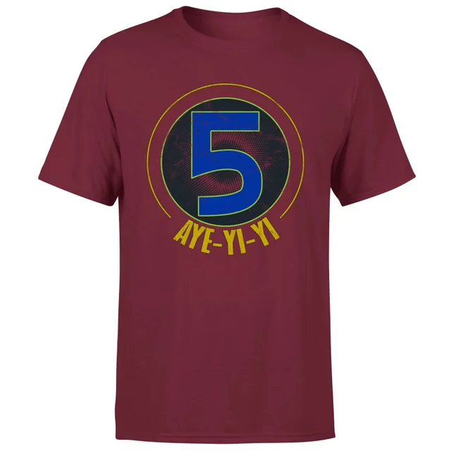 Power Rangers Alpha-5 Logo Men's T-Shirt - Burgundy