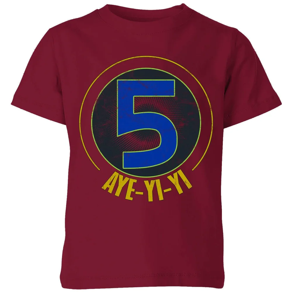 Power Rangers Alpha-5 Logo Kids' T-Shirt - Burgundy - 3-4 Years Image 1
