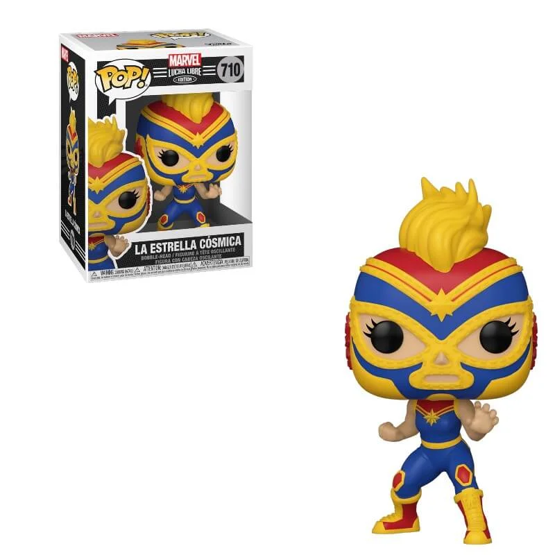 Marvel Luchadores Captain Marvel Funko Pop! Vinyl Image 1