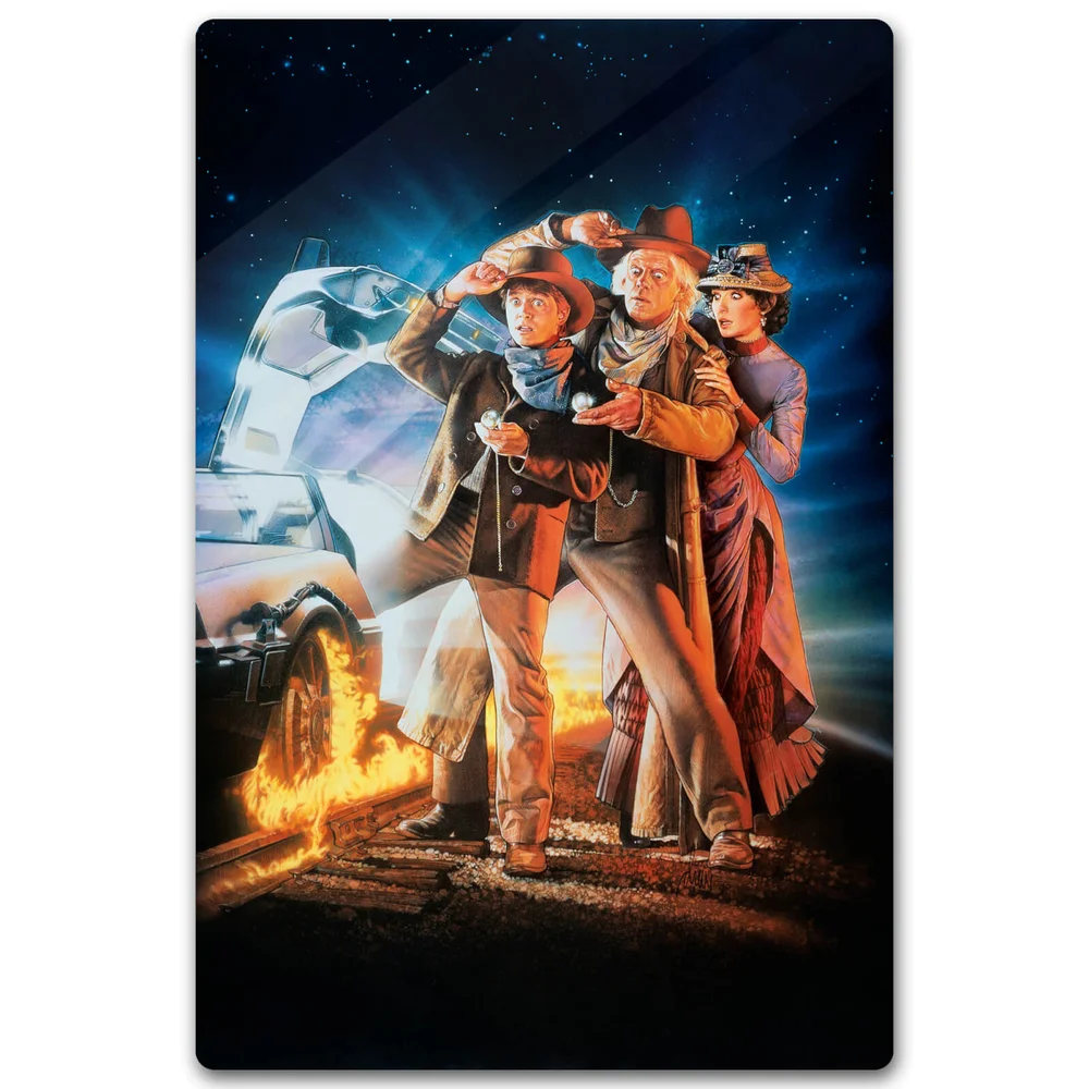 Zavvi Exclusive Limited Edition Back To The Future Part 3 Metal Poster - 40 X 60cm Image 1