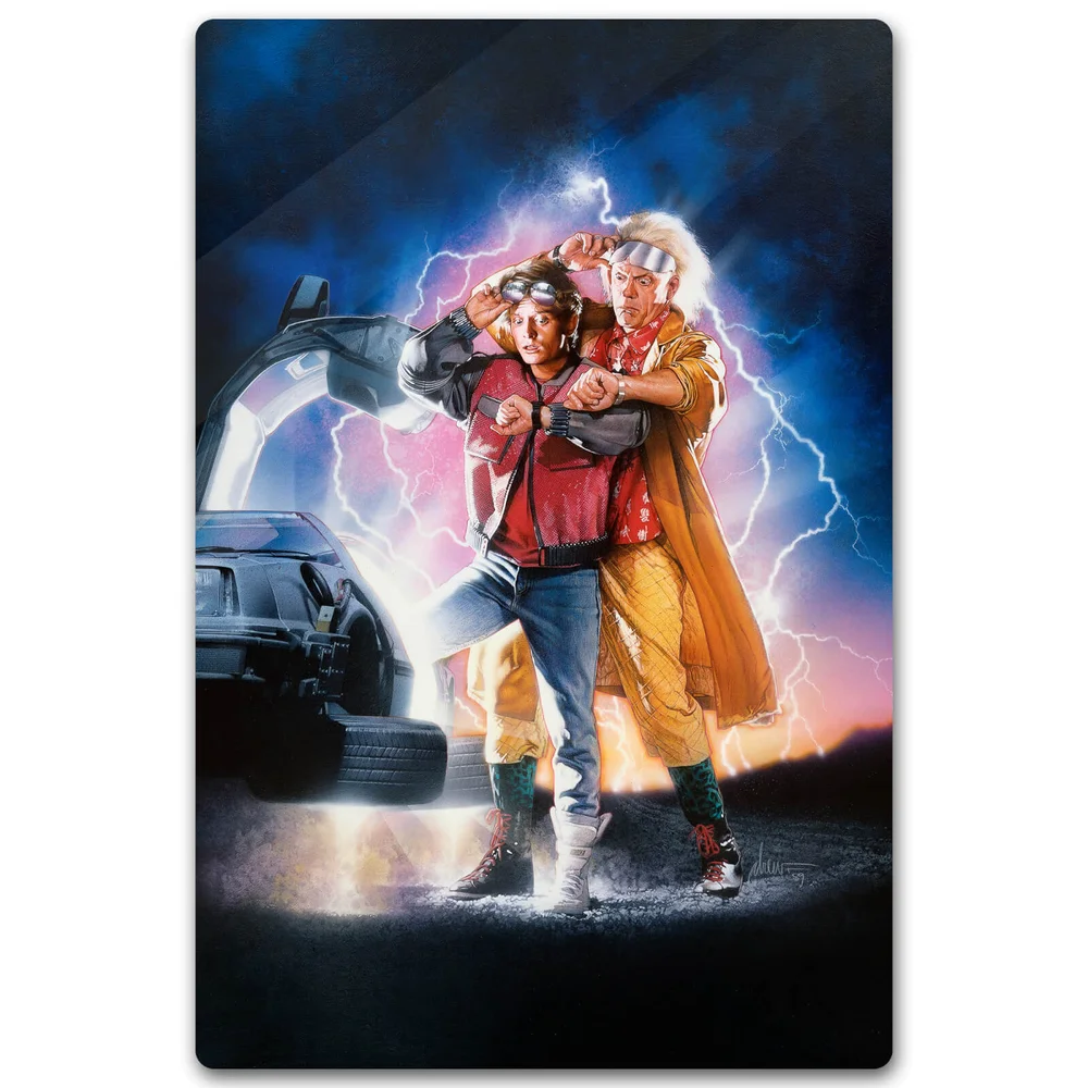 Zavvi Exclusive Limited Edition Back To The Future Part 2 Metal Poster - 40 X 60cm Image 1