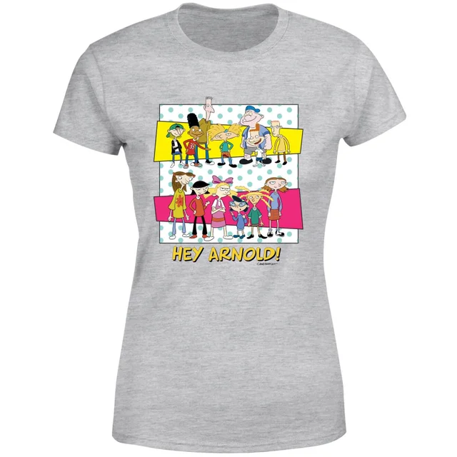 Hey Arnold Guys & Girls Women's T-Shirt - Grey