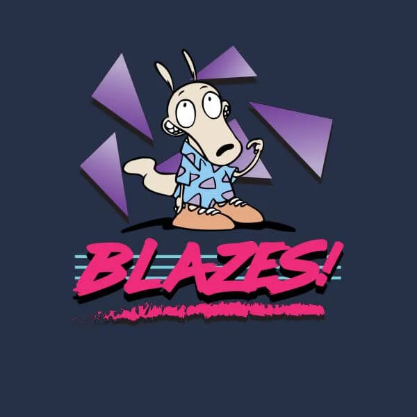 Rockos Modern Life Blazes! Women's T-Shirt - Navy