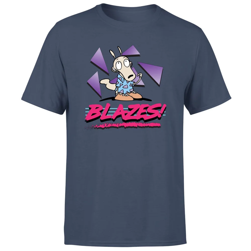 Rocko's Modern Life Rocko Blazes! Men's T-Shirt - Navy - S Image 1