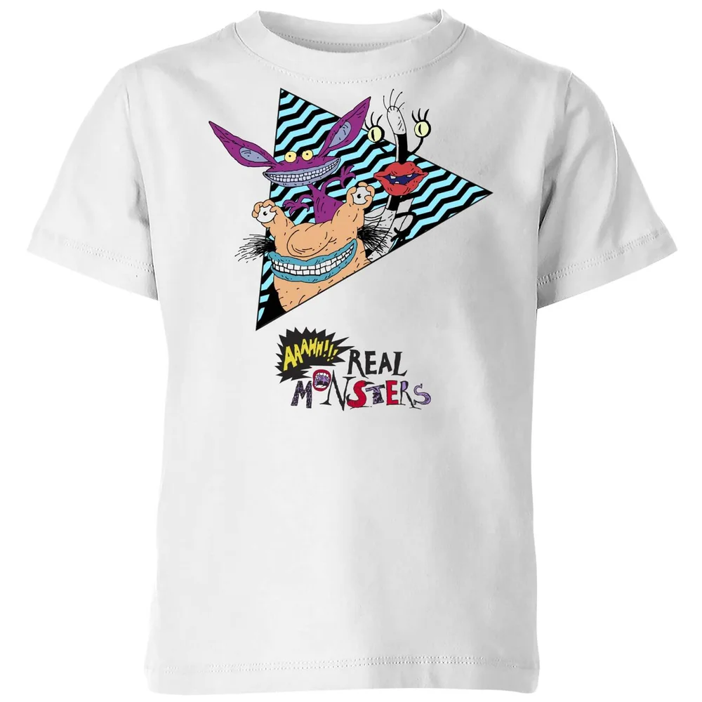 AAAHH Real Monsters Kids' T-Shirt - White - 3-4 Years Image 1