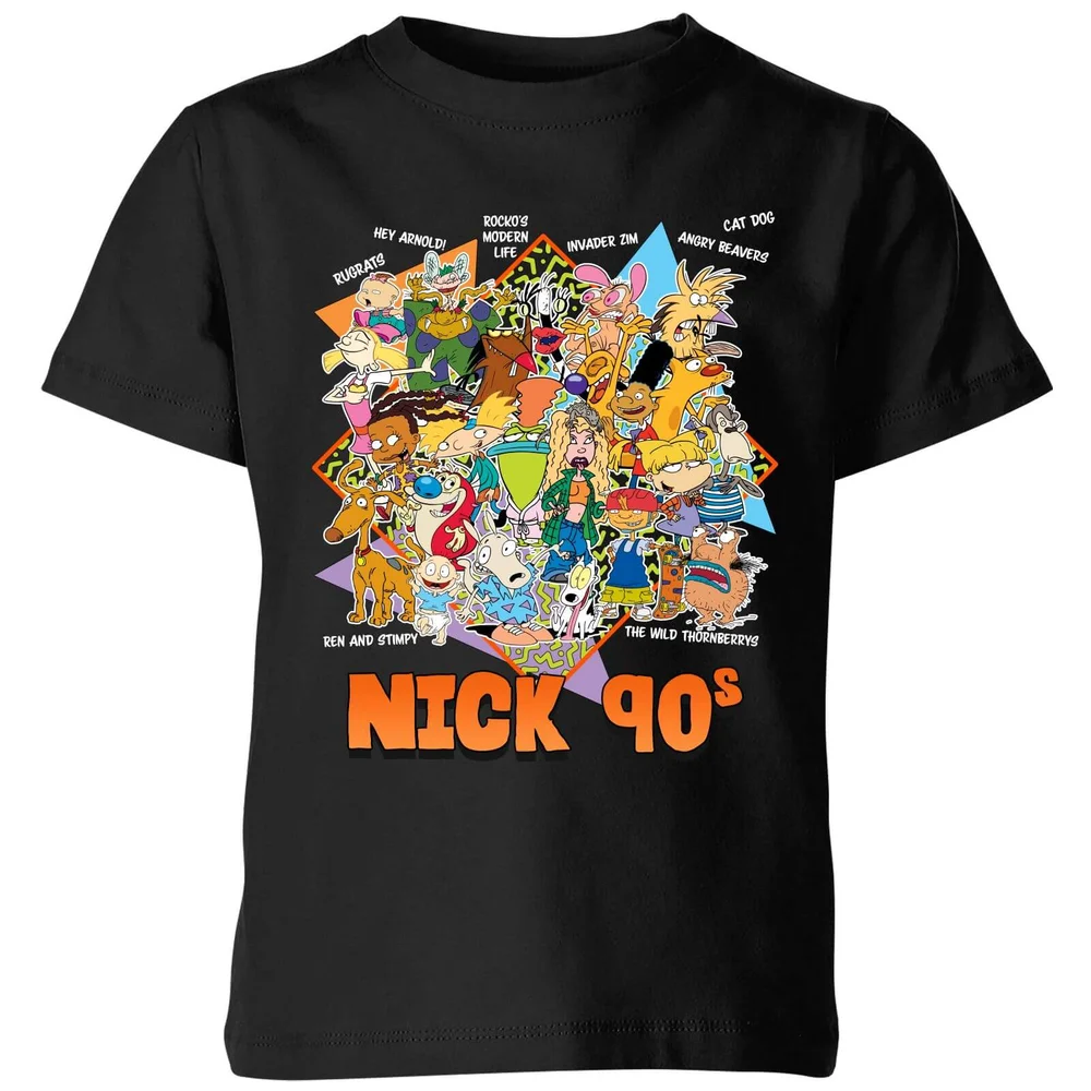 Nickelodeon Nostalgia Kids' T-Shirt - Black - 3-4 Years Image 1
