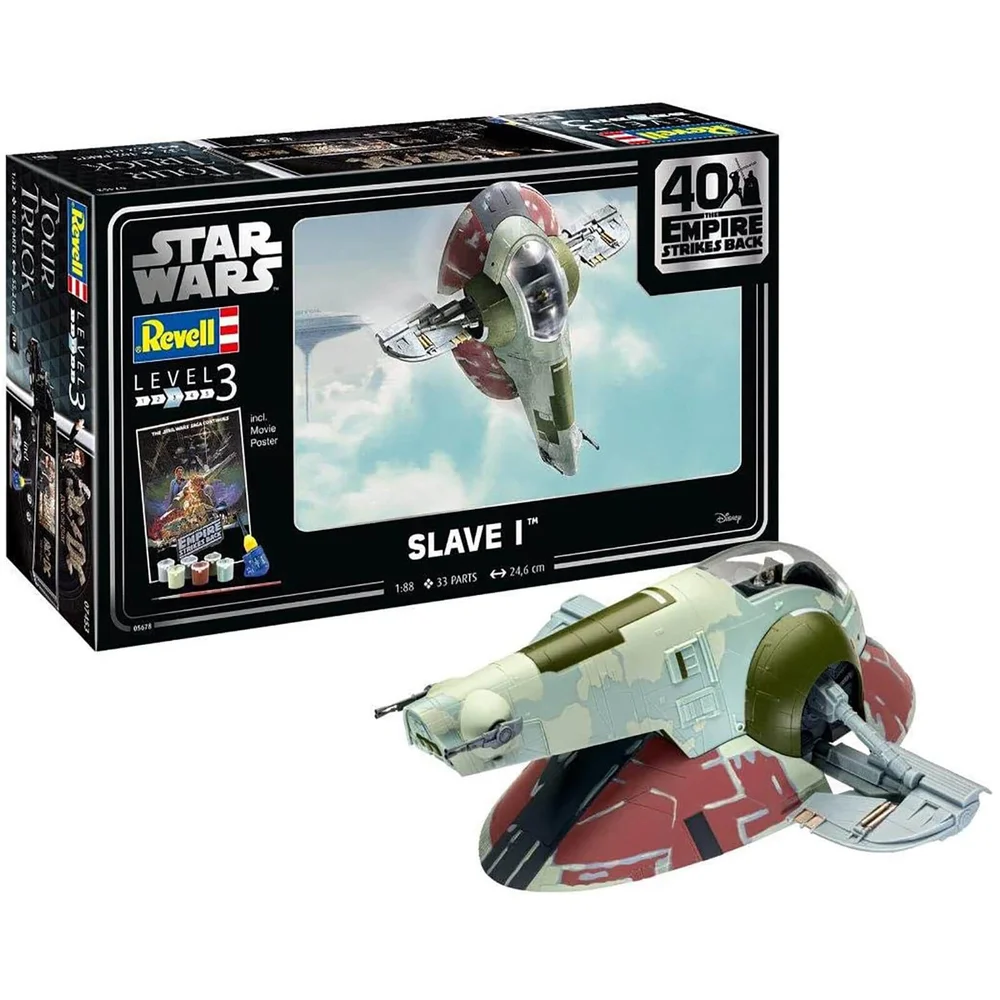 Revell Gift Set - Slave I (The Empire Strikes Back 40th Anniversary) Model (Scale 1:88) Image 1
