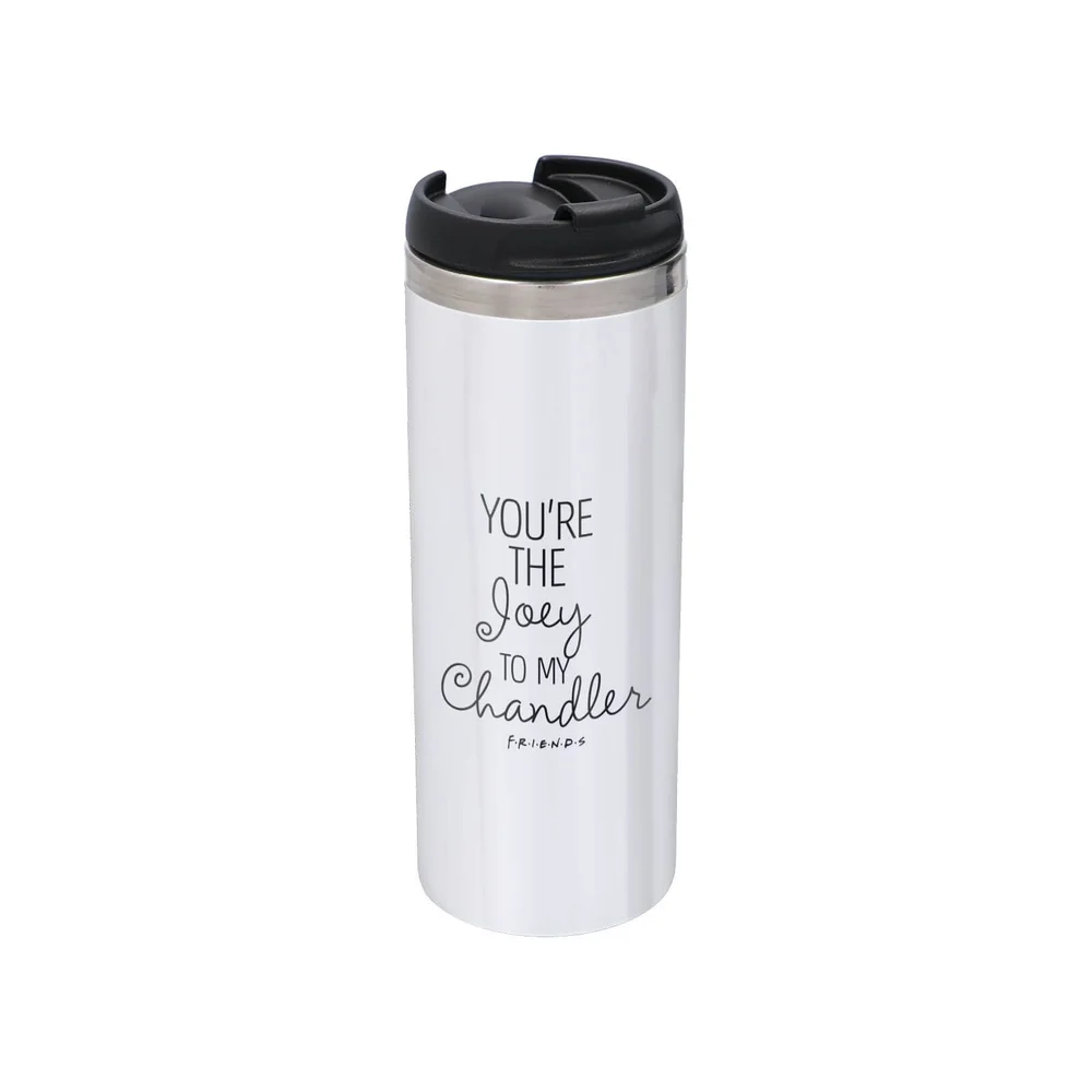 Friends You're The Joey To My Chandler Stainless Steel Thermo Travel Mug - Metallic Finish Image 1